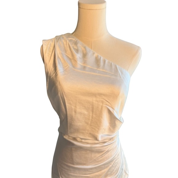 Elliatt x Revolve - NWT Cassini Elegant Ivory One-Shoulder Dress Sz S - Picture 5 of 13